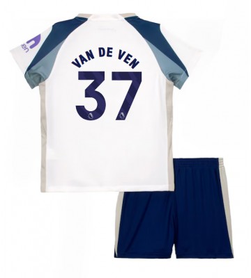 Tottenham Hotspur Micky van de Ven #37 Hemmakläder Barn 2025-26 Kortärmad (+ Korta byxor)